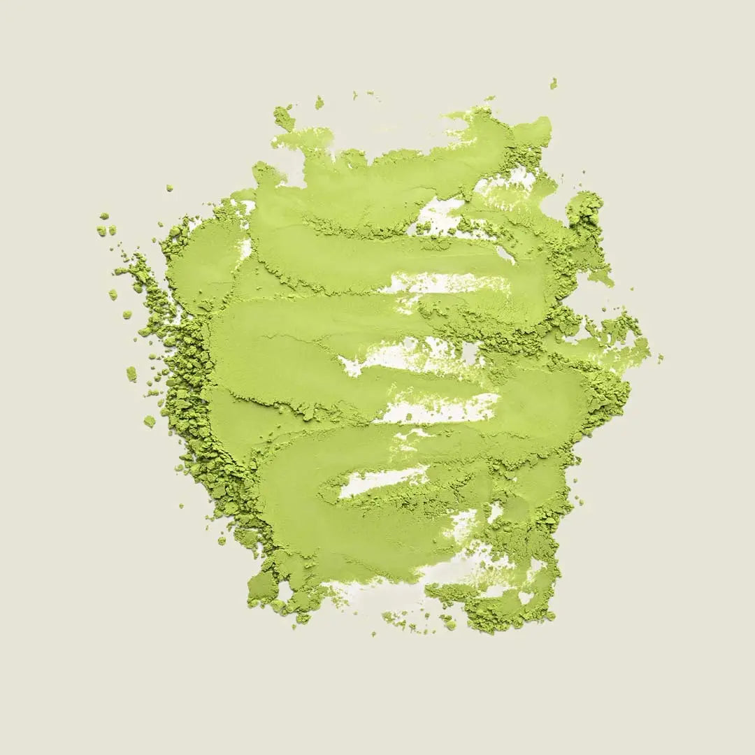 Matcha Ujicha - Noema - Loser Pulvertee verstrichen von oben fotografiert